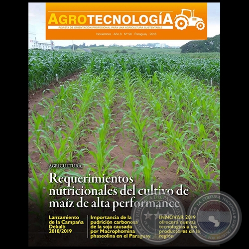 AGROTECNOLOGA  REVISTA DIGITAL - NOVIEMBRE - AO 8 - NMERO 90 - AO 2018 - PARAGUAY